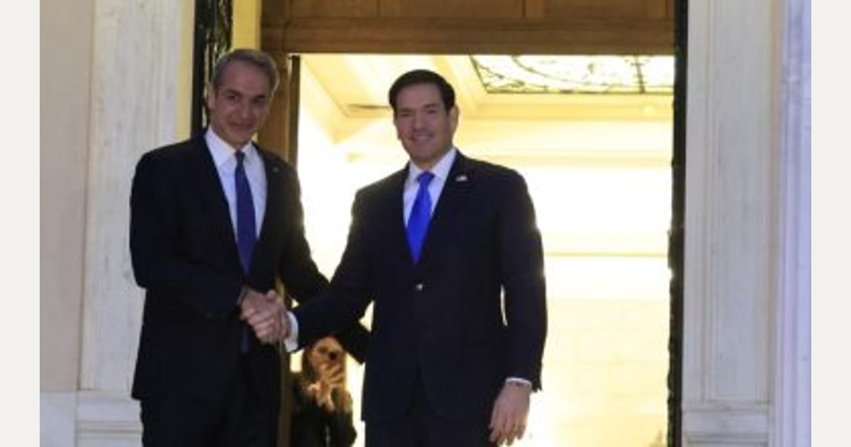 Στο Μαξίμου ο Μ.Ρούμπιο μετά την ομιλία του στην Πνύκα – Η πρώτη δήλωση με τον Κ.Μητσοτάκη