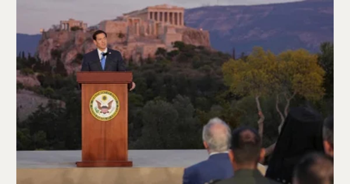 Δεν άρεσε σε Bloomberg-Washington Post η ομιλία του Μ.Ρούμπιο στην Πνύκα: «Έμφαση σε Χριστιανισμό»