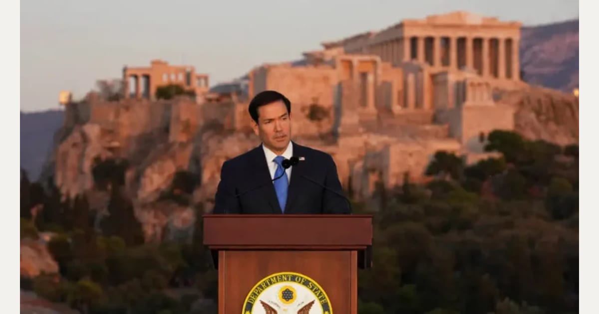 Μάρκο Ρούμπιο: Αποθέωσε την Ελλάδα στην ομιλία του στην Πνύκα με φόντο την Ακρόπολη – «Οι Έλληνες δεν διαμόρφωσαν απλώς την ιστορία, μας χάρισαν την ιστορία»