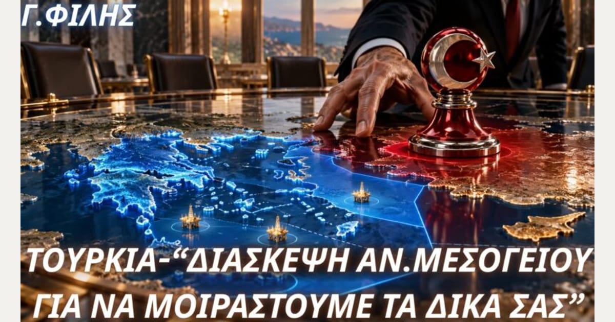 Γεώργιος Φίλης: Τουρκία-Πονηρή πρόταση για Διάσκεψη Αν. Μεσογείου με στόχο ελληνική ΑΟΖ & κοιτάσματα
