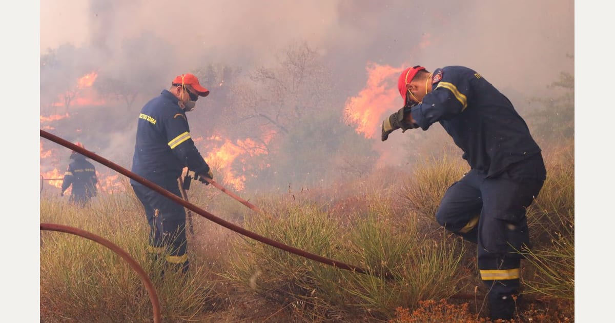 Πυρκαγιά σε χαμηλή βλάστηση στην Καλλονή Λέσβου