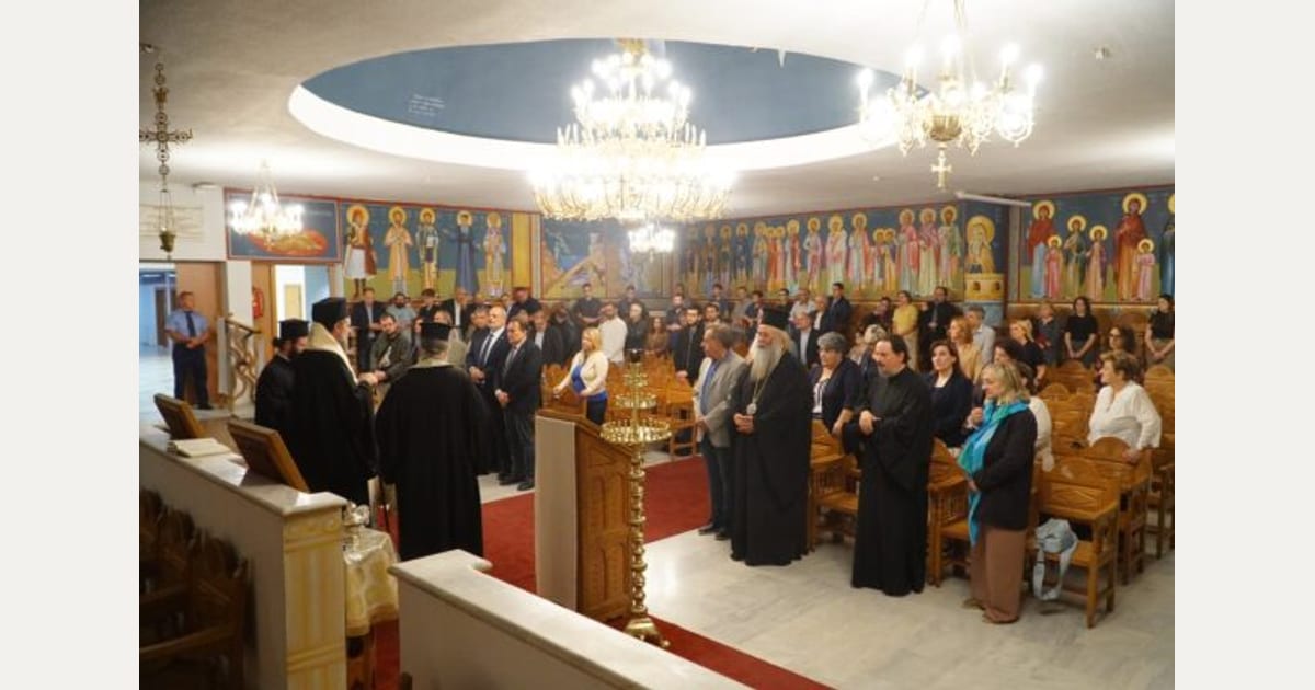 Ο ΜΗΤΡΟΠΟΛΙΤΗΣ ΚΙΤΡΟΥΣ κ. ΓΕΩΡΓΙΟΣ ΣΕ ΤΕΛΕΤΗ ΕΝΑΡΞΗ ΤΩΝ ΠΑΝΕΠΙΣΤΗΜΙΑΚΩΝ ΜΑΘΗΜΑΤΩΝ