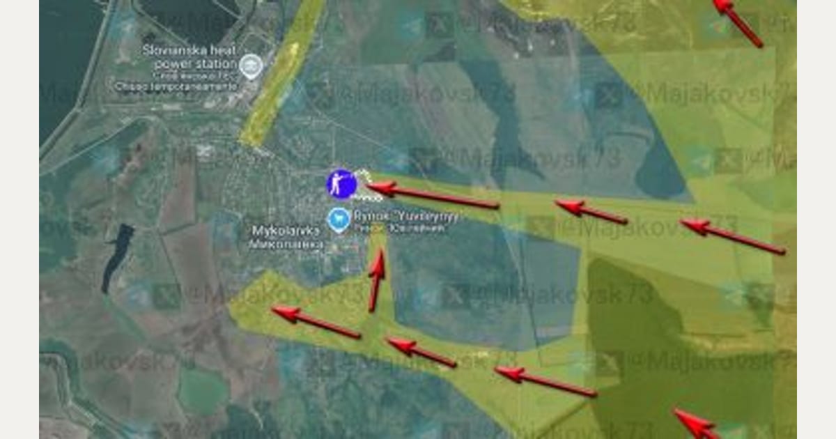 Σφοδρές μάχες στην Μικολάϊφκα για την κατάληψη του θερμοηλεκτρικού σταθμού του Σλαβιάνσκ